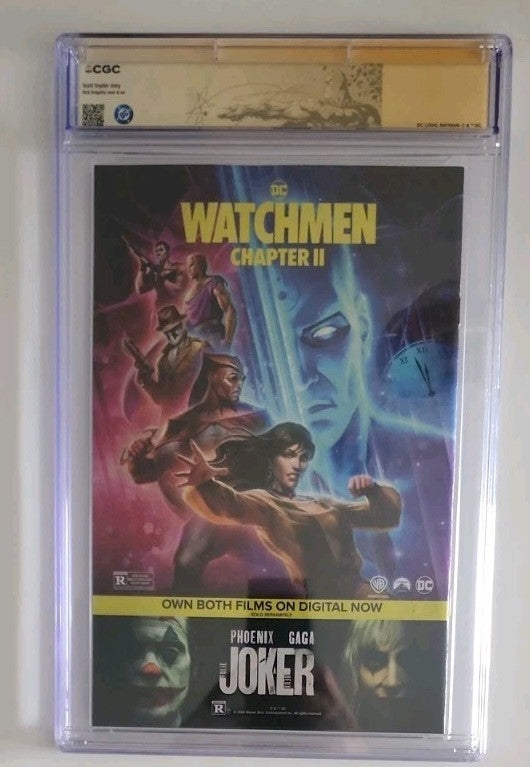 CGC 9.8 Absolute Batman #3 cover "A" 1st Printing Sigbed Dragotta. Batman Label