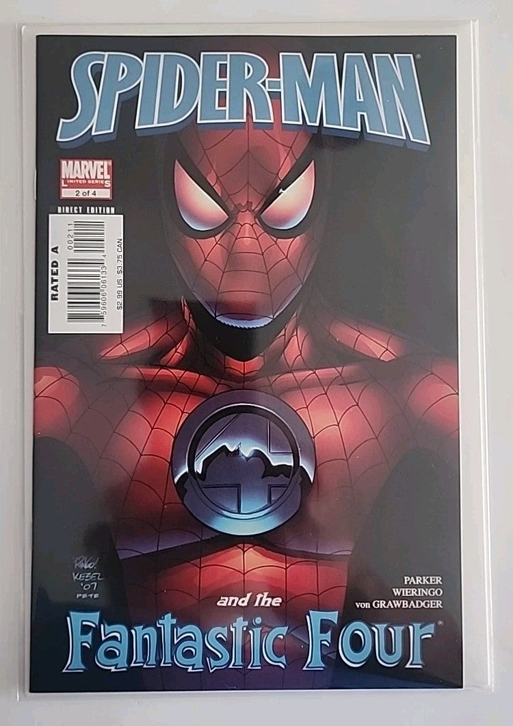 SPIDER-MAN AND THE FANTASTIC FOUR #1-4 NM+ COMPLETE SET (MARVEL 2007)  Eb-1