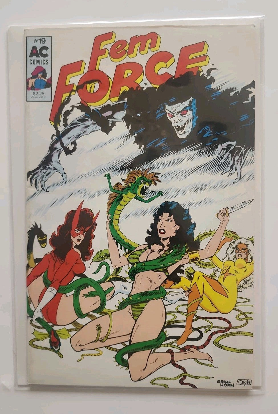 Femforce #19 AC Comics 1989 Key 1st Comic Artwork by  Greg Horn Eb-2