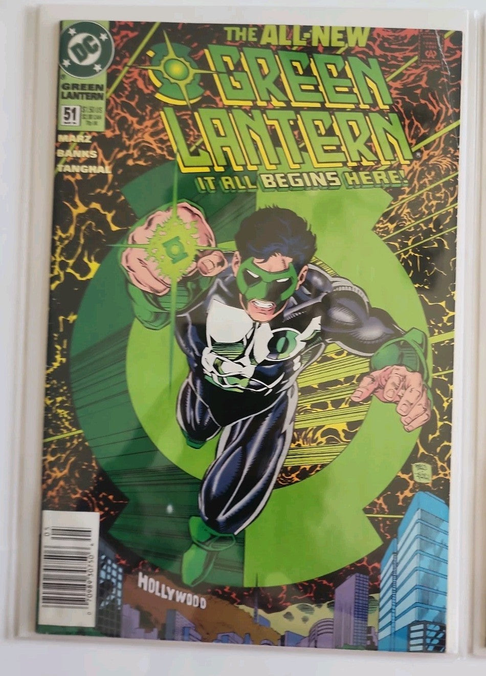 Green Lantern #51 Newsstand&DC Logo 1st App New Green Lantern & New Costume Eb-1