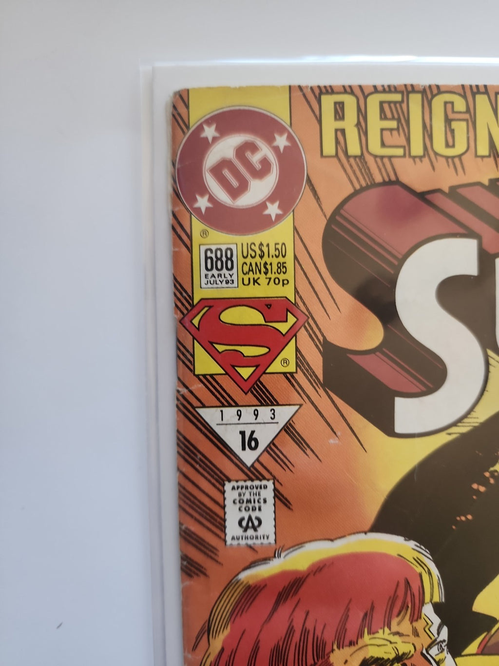 Action Comics #688 Vol. 1 1993 DC Comics Newsstand Higher Grade Eb-2 