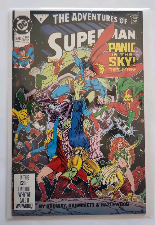 Adventures of Superman #488 Vol. 1 1992 DC Comics High Grade Comic Book Eb-2