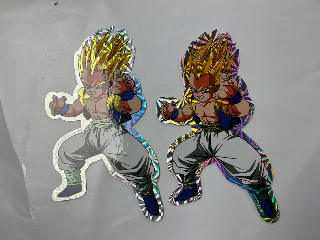 ✨ RARE VINTAGE YEAR 2000 DRAGON BALL Z JUMBO PRISM STICKER LOT (7 PIECES) ✨