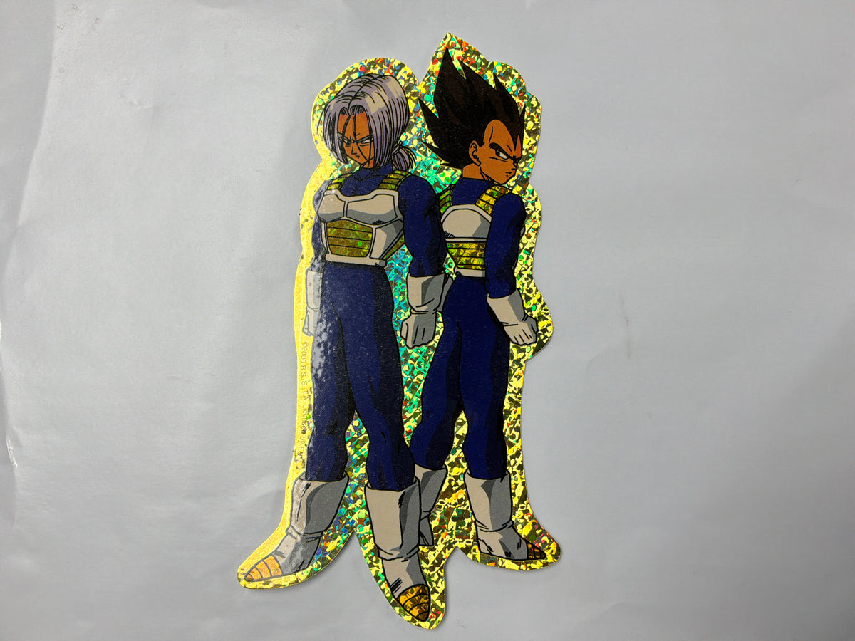 🔥 Vintage 2000 Dragon Ball Z Sticker Great Eastern Animation GE Vegeta Trunks Prism 🔥