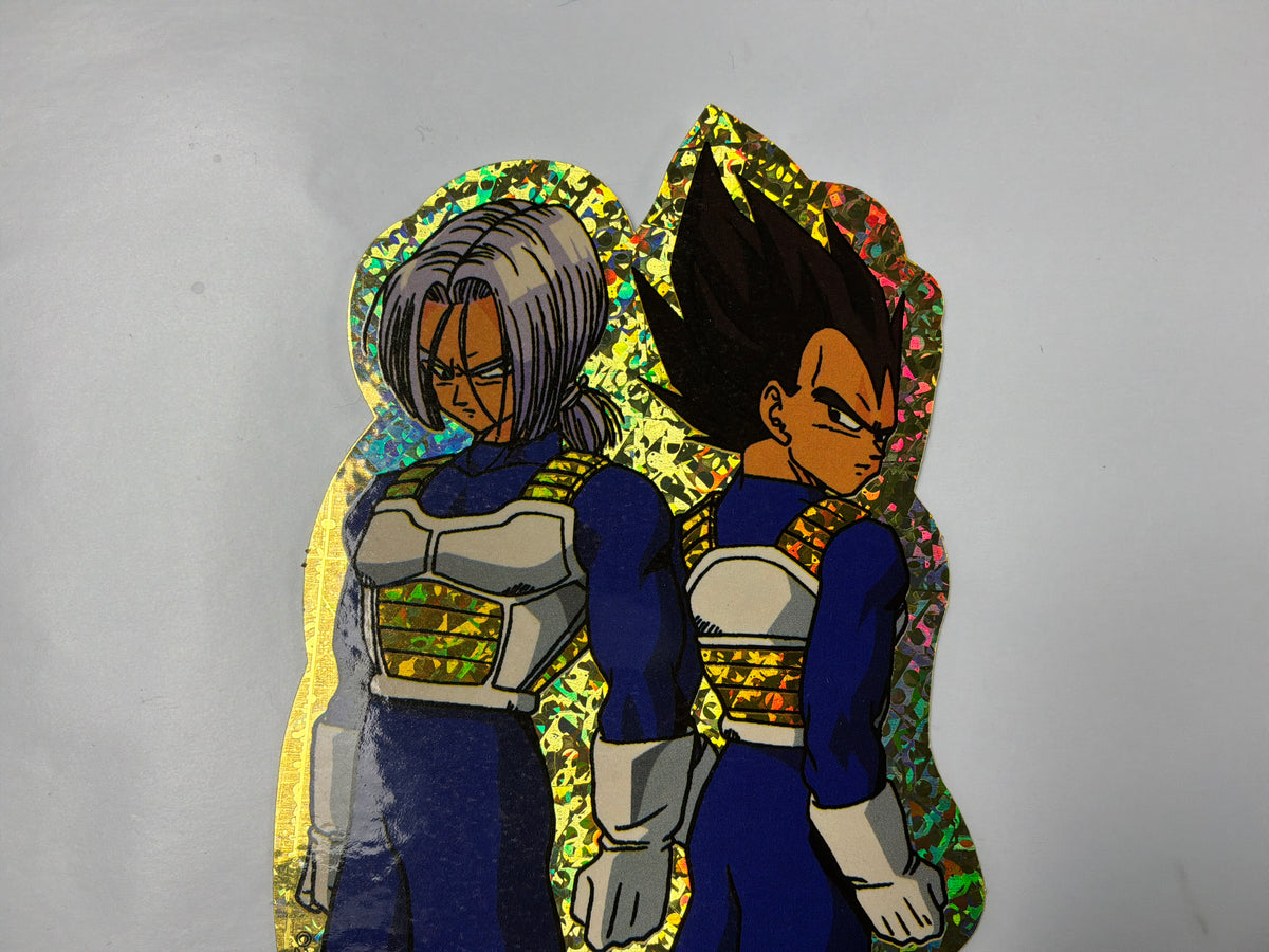 🔥 Vintage 2000 Dragon Ball Z Sticker Great Eastern Animation GE Vegeta Trunks Prism 🔥