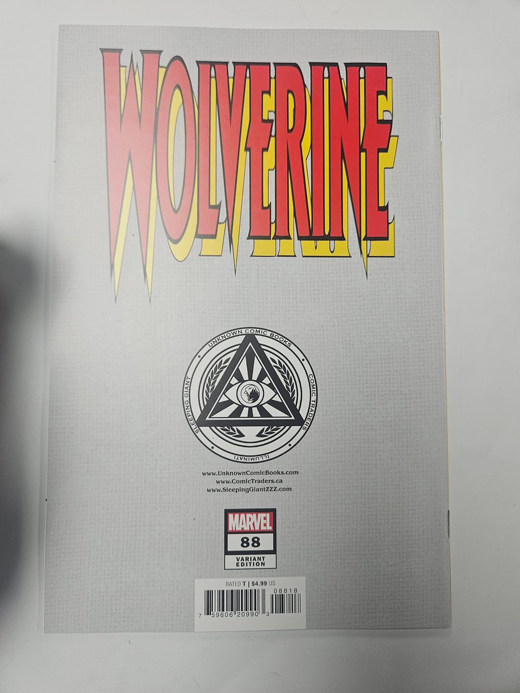 Wolverine #88 Facsimile Edition David nakayama variant cover