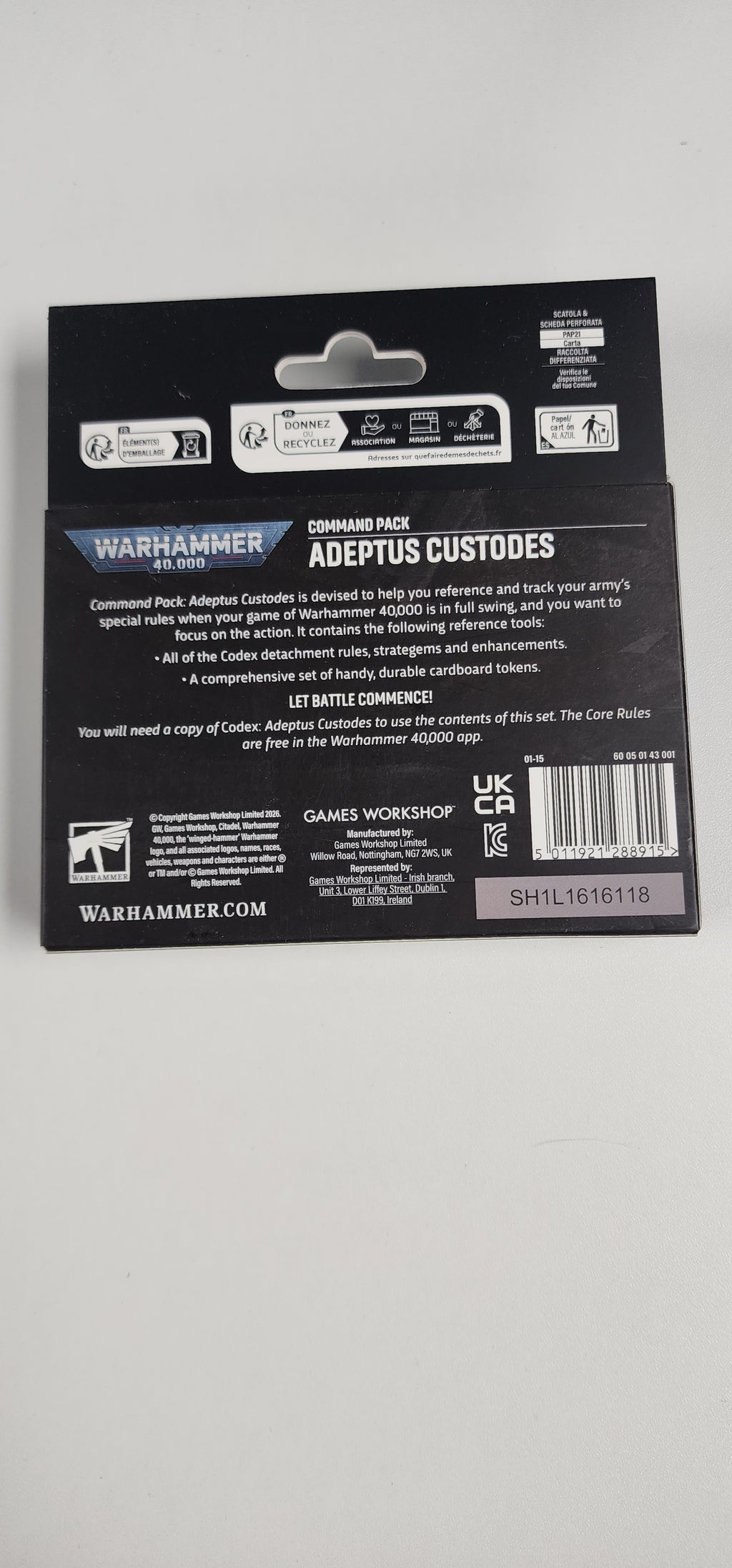 Command Pack: Adeptus Custodes